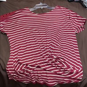 Burgundy casual/dressy top from Kohl’s